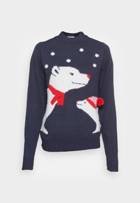 VILA Strickpullover - dark blue