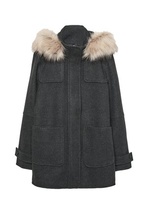 WITH HOOD  - Klassischer Mantel - dark grey