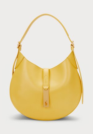 POLO ID LEATHER SMALL SHOULDER BAG - Torba čez telo - mustard