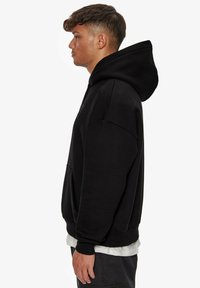 Dropsize HEAVY FLAT FRONT EMBO - Hættetrøje - black