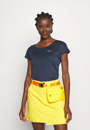 Salewa PUEZ TEE - Sports T-shirt - navy blazer melange
