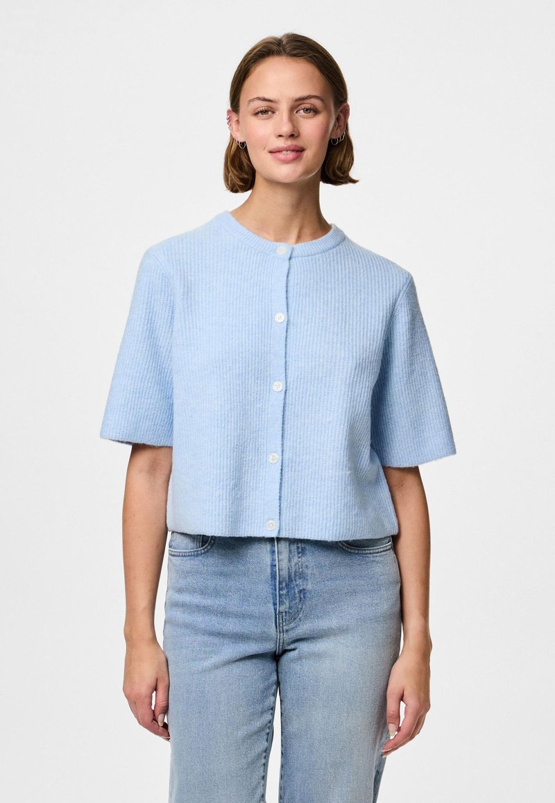 Pieces - PCSILLY O-NECK - Cardigan - blue, Enlarge
