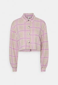 ANYWHERE CROPPED SHACKET - Camisola com fecho - lilac