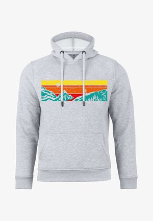 Cotton Prime MIT BERGEN LETS HIKING - Kapuzenpullover - grau