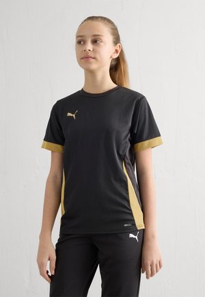 Puma TEAMGOAL MATCHDAY - T-shirt till träning - black/gold-coloured