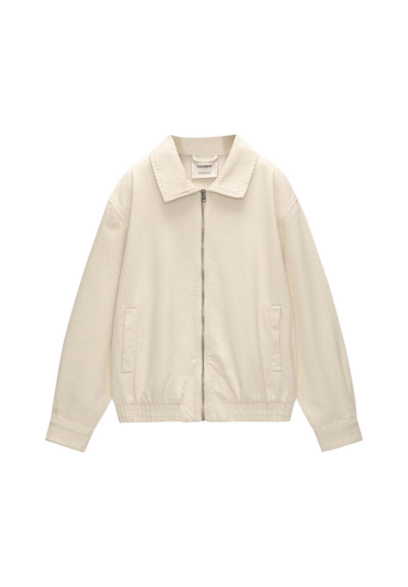 PULL&BEAR FLOWING - Jeansjacke - beige - Zalando.de 