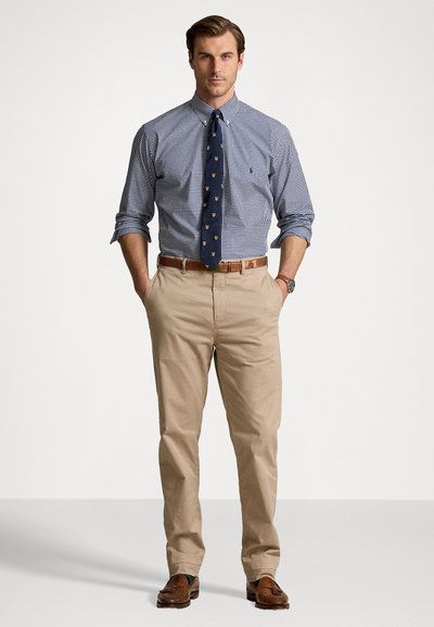 Polo Ralph Lauren Big & Tall GINGHAM STRETCH POPLIN SHIRT - Marškiniai - navy/white