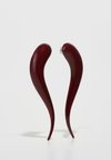 NAIL TWIST EARRINGS - Earrings - bordeaux