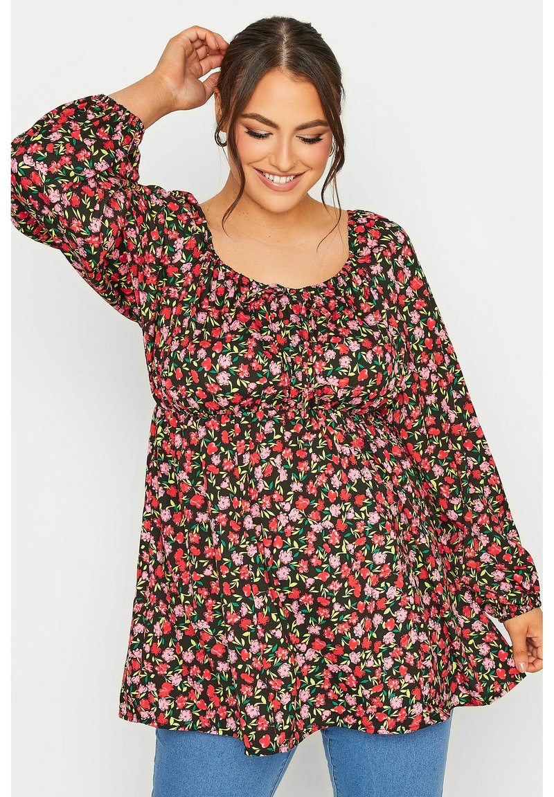 Yours Clothing FLORAL GYPSY Bluse red/rot Zalando.de