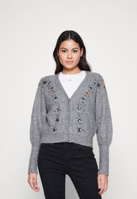 ONLY ONLJULIA BATWING CARDIGAN - Chaqueta de punto - medium grey melange