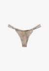 GATHERED PRINT BIKINI BOTTOMS - Bas de bikini - pink
