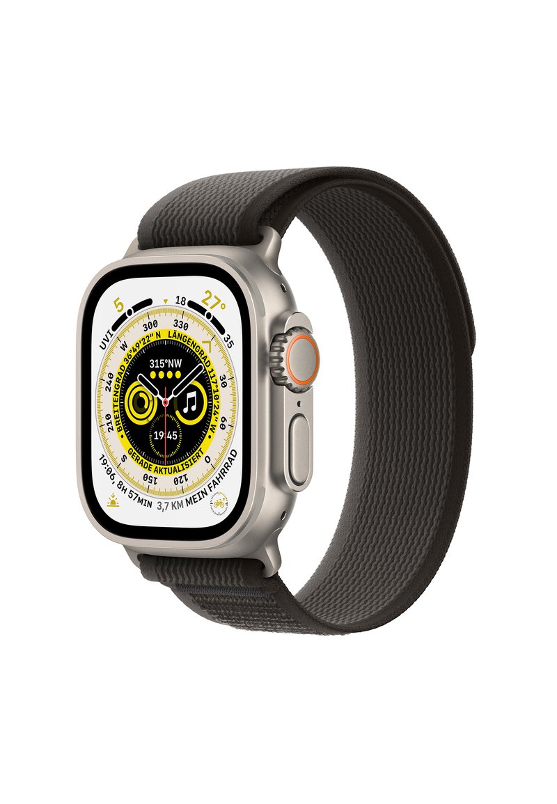 Apple APPLE WATCH ULTRA GPS CELLULAR Smartwatch titanium case with black/gray trail loop