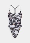 PRIDE - Swimsuit - crystal white/clear sky/yellow/pink spark