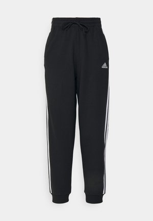 adidas Sportswear ESSENTIALS STRIPES LOOSE PANT - Jogginghose - black/white