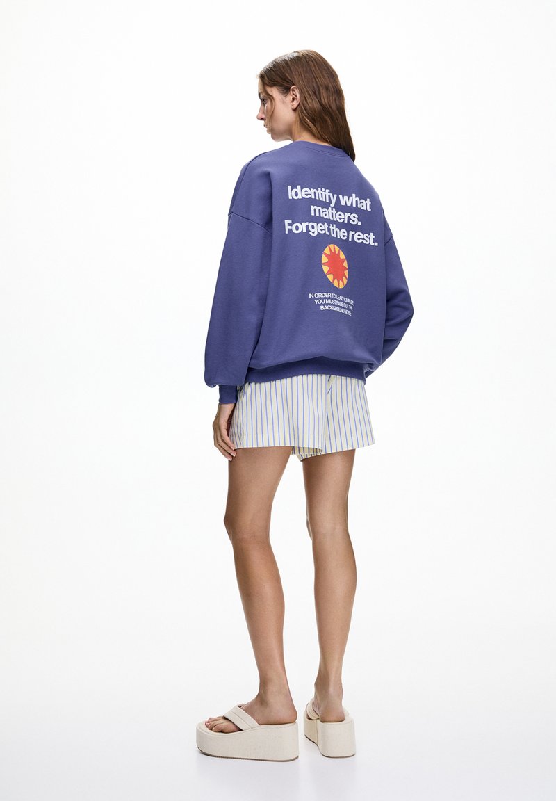 PULL&BEAR ROUD NECK - Sweatshirt - mauve - Zalando.de