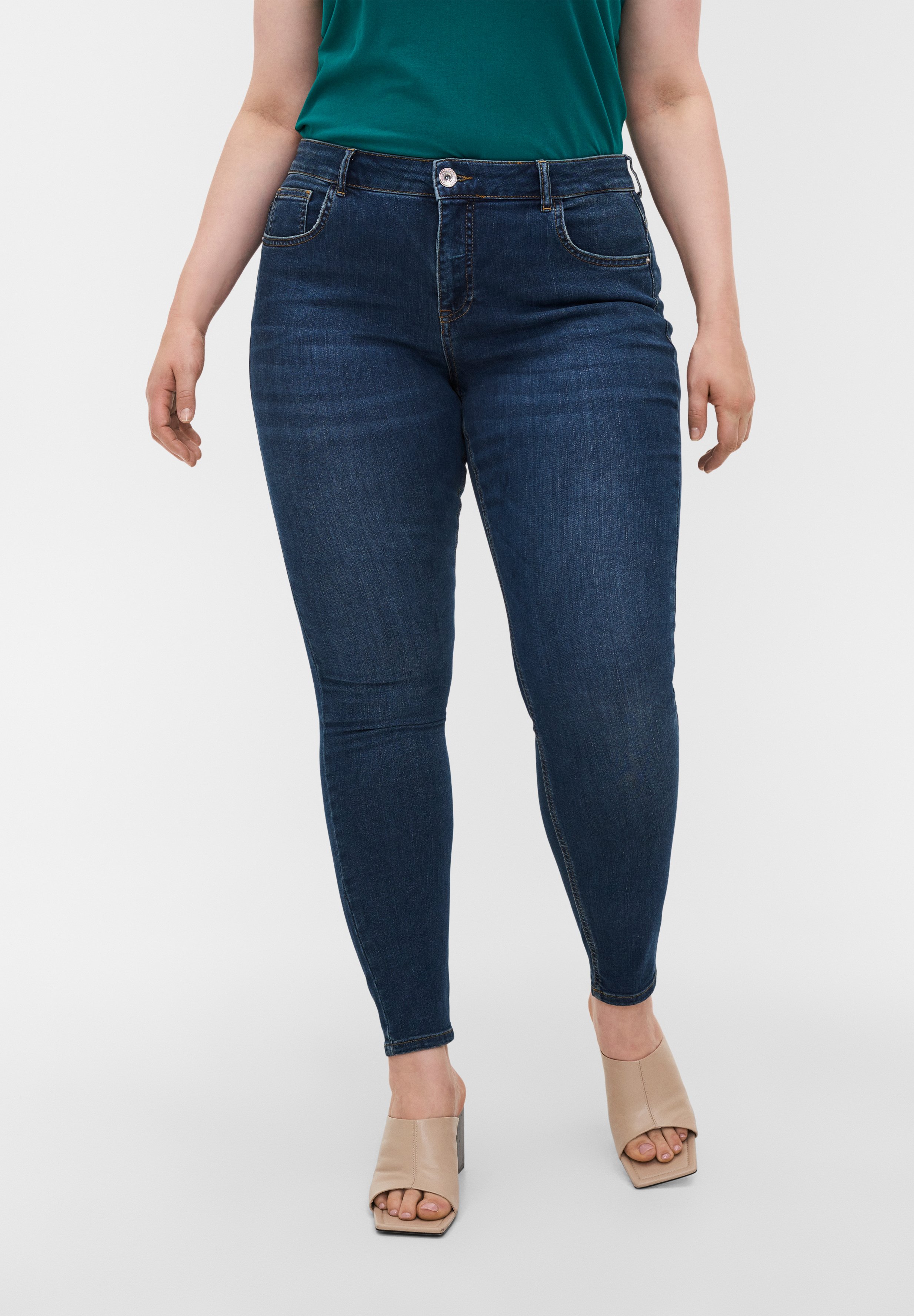 Zizzi Jeans slim fit - blue denim/blu denim - Zalando.it