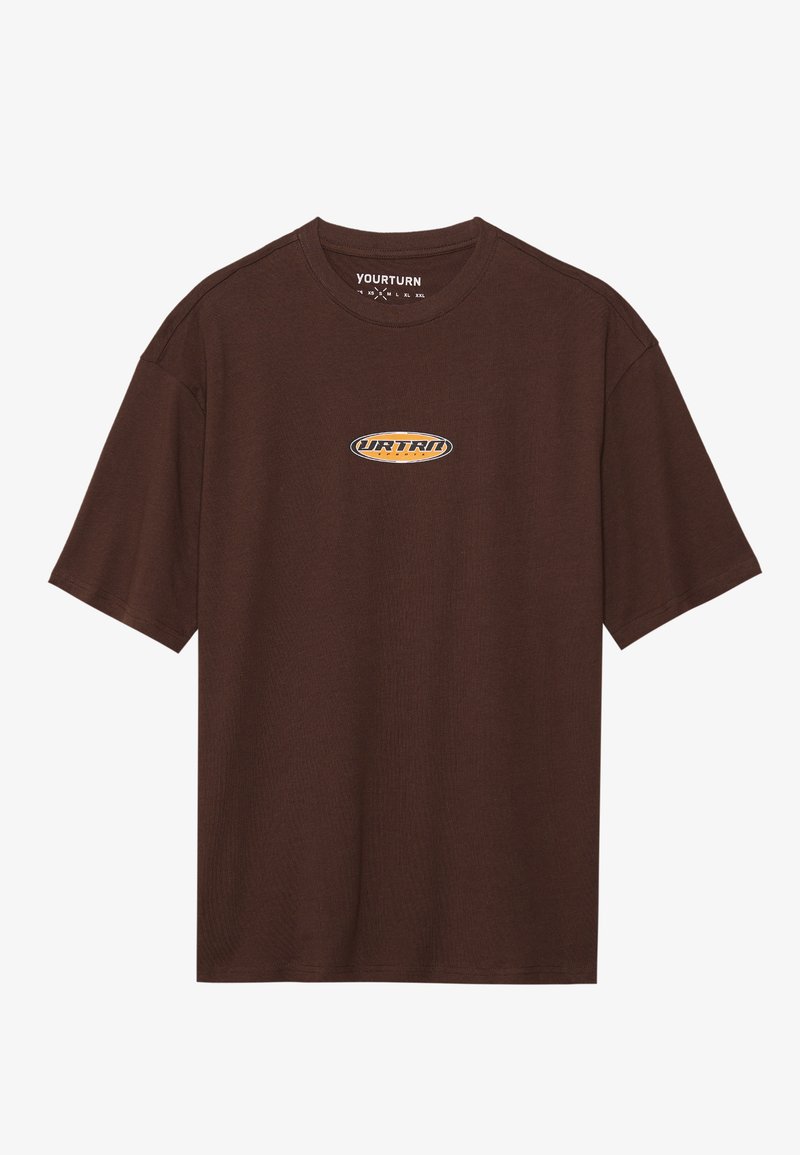 YOURTURN T-shirt print bruin YOURTURN T-shirt print bruin