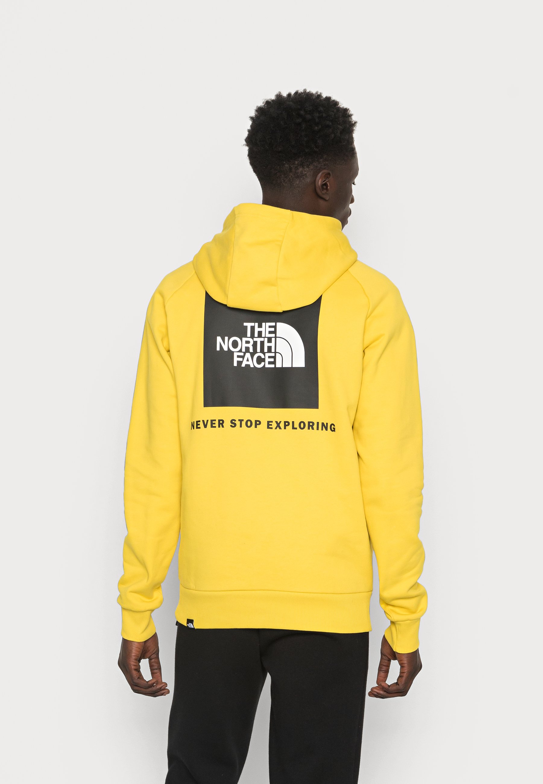 The North Face RAGLAN HOODIE - Sudadera - acid yellow/amarillo - Zalando.es