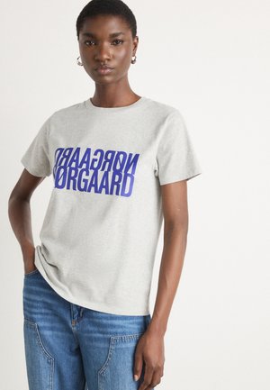 TRENDA TEE - T-Shirt print - mid grey melange
