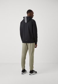 adidas Performance GAME & GO BIG LOGO 3 STRIPES FULL ZIP - Felpa con zip - black