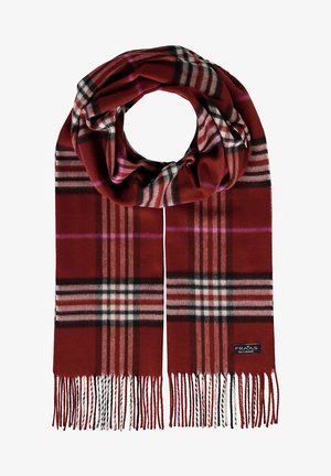 CASHMINK MIT KAROMUSTER - Bufanda - metallic red