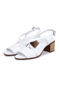 Cesare Gaspari Sandaalit nilkkaremmillä - white