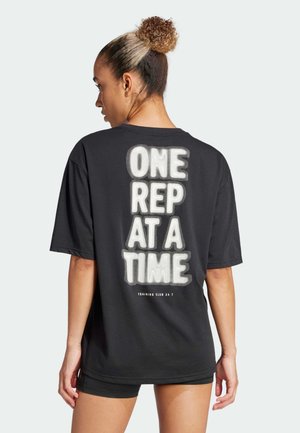ONE REP AT A TIME  GRAPHIC - Sports T-shirts - black