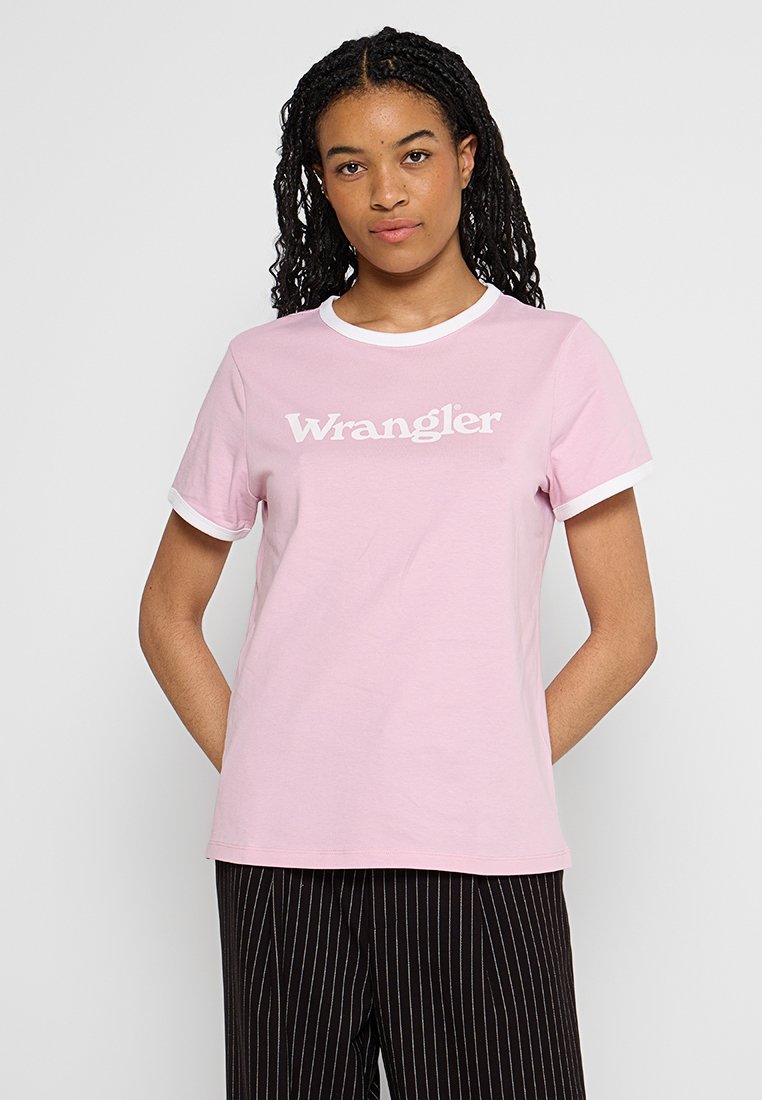 Wrangler T-shirt print roze Wrangler T-shirt print roze