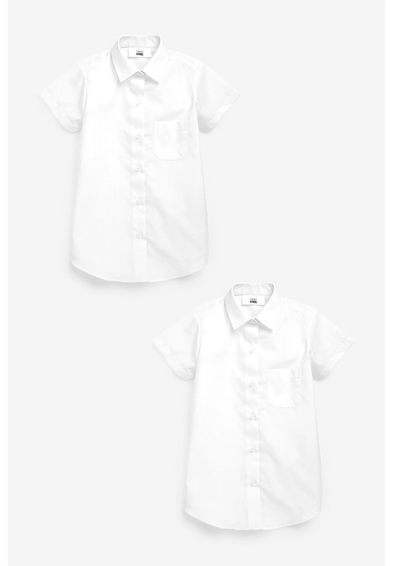 Next 2 PACK SHORT SLEEVE  - Bluza s gumbima - white (458579)
