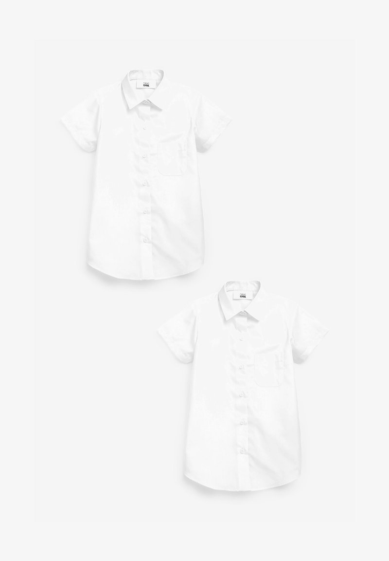 Next 2 PACK SHORT SLEEVE - Bluza s gumbima - white (458579)