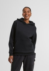 Urban Classics FLUFFY - Sweat à capuche - black