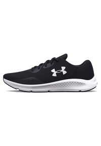 Under Armour - CHARGED PURSUIT 3 - Scarpe running neutre - black/white Immagine in miniatura 1