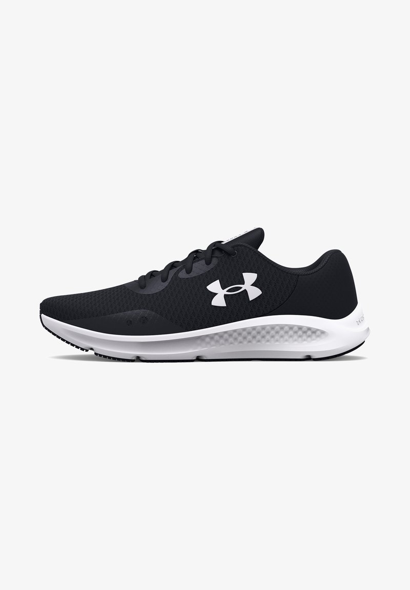 Under Armour - CHARGED PURSUIT 3 - Neutrální běžecké boty - black/white, Zvětšit