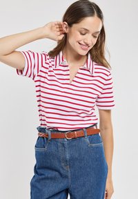 Armor lux QUILLE - Poloshirt - blanc/braise