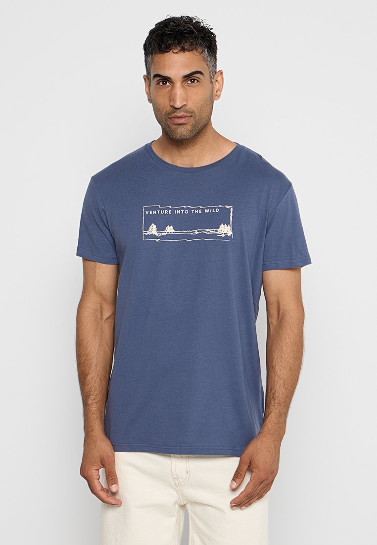 Jeep T-shirt print blauw