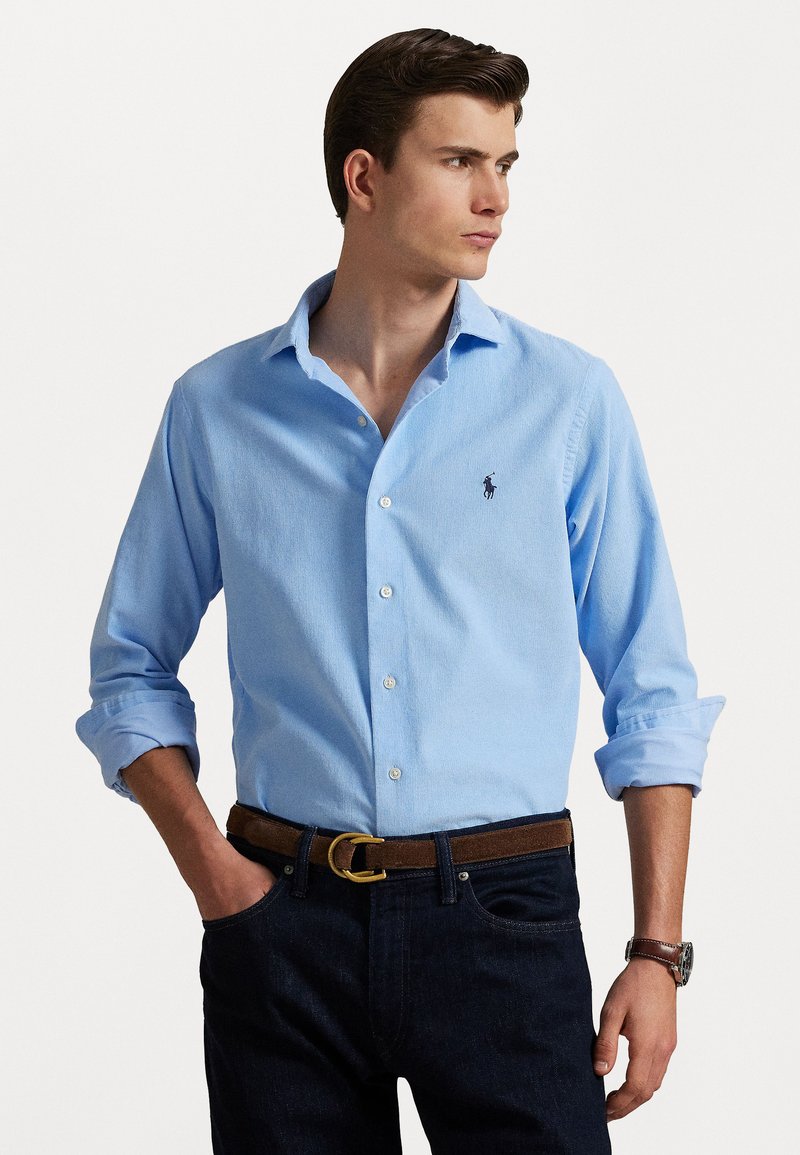 Polo Ralph Lauren CUSTOM FIT CORDUROY SHIRT - Overhemd - baby blue
