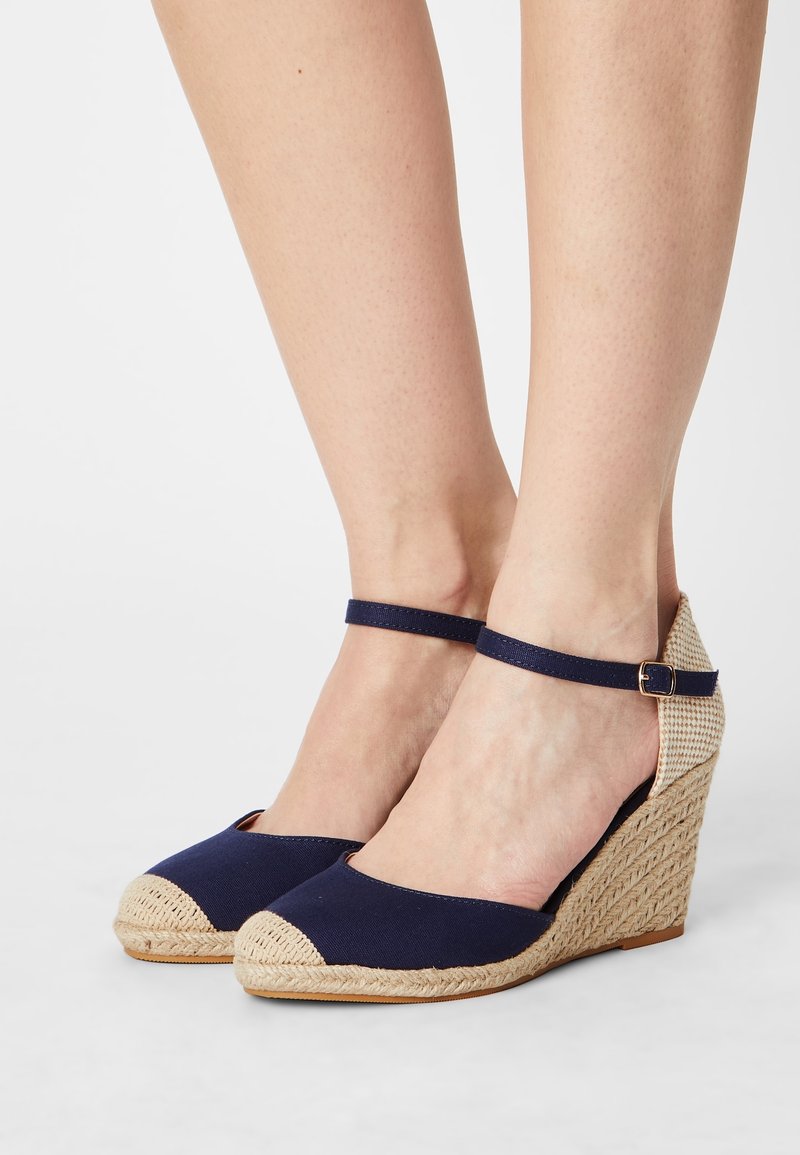 Anna Field Wide Fit Lodičky na klínu - blue