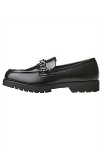DETAIL - PENNY LOAFERS  - Slip-ons - black