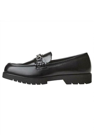 DETAIL - PENNY LOAFERS  - Slipper - black