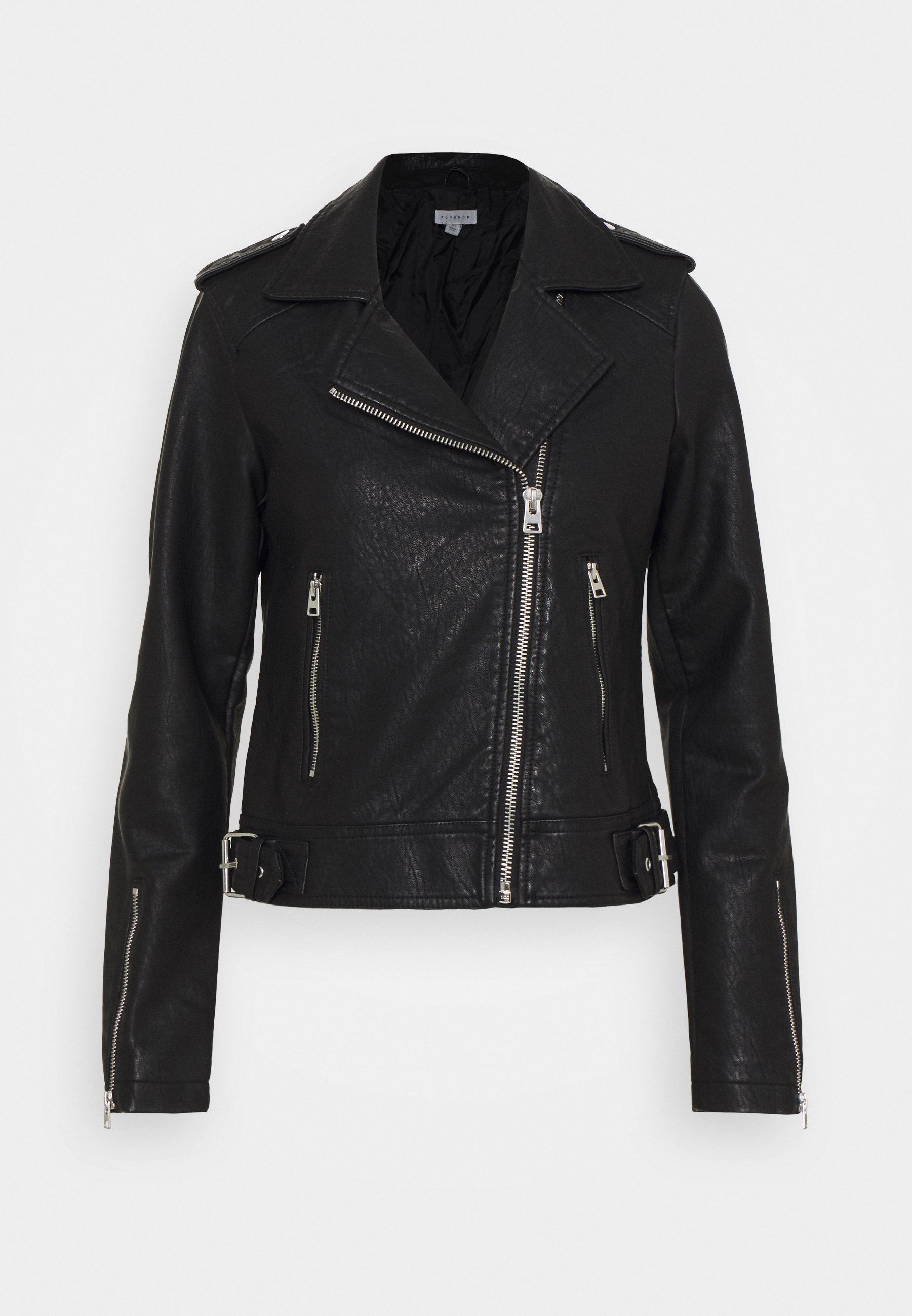 white pleather jacket