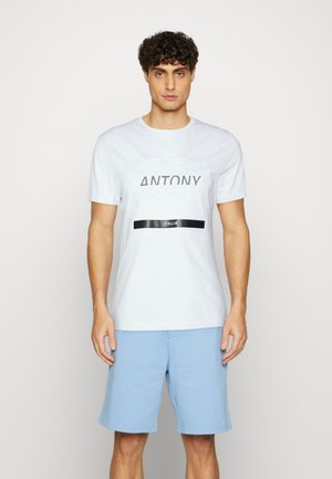 ROUND NECK COLLAR - Print T-shirt - white