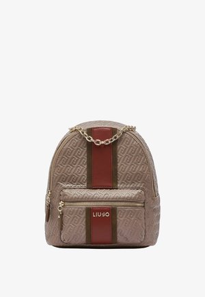 LIU JO, LIU JO BACKPACK WITH MONOGRAM LOGO - Rucksack - brown