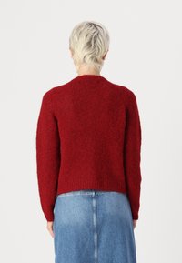 Vero Moda VMNOVAH LS O-NECK BUTTON NOOS - Gilet - winetasting