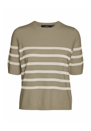 Vero Moda VMSABA  - T-shirts print - silver mink
