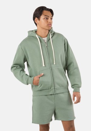 LOS ANGELES HOOD - Felpa con zip - sage green