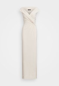 JERSEY OFF THE SHOULDER GOWN - Occasion wear - mascarpone cream