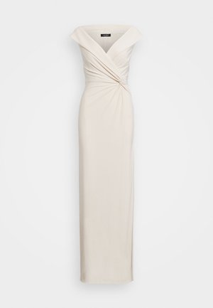 Lauren Ralph Lauren JERSEY OFF THE SHOULDER GOWN - Ballkjole - mascarpone cream