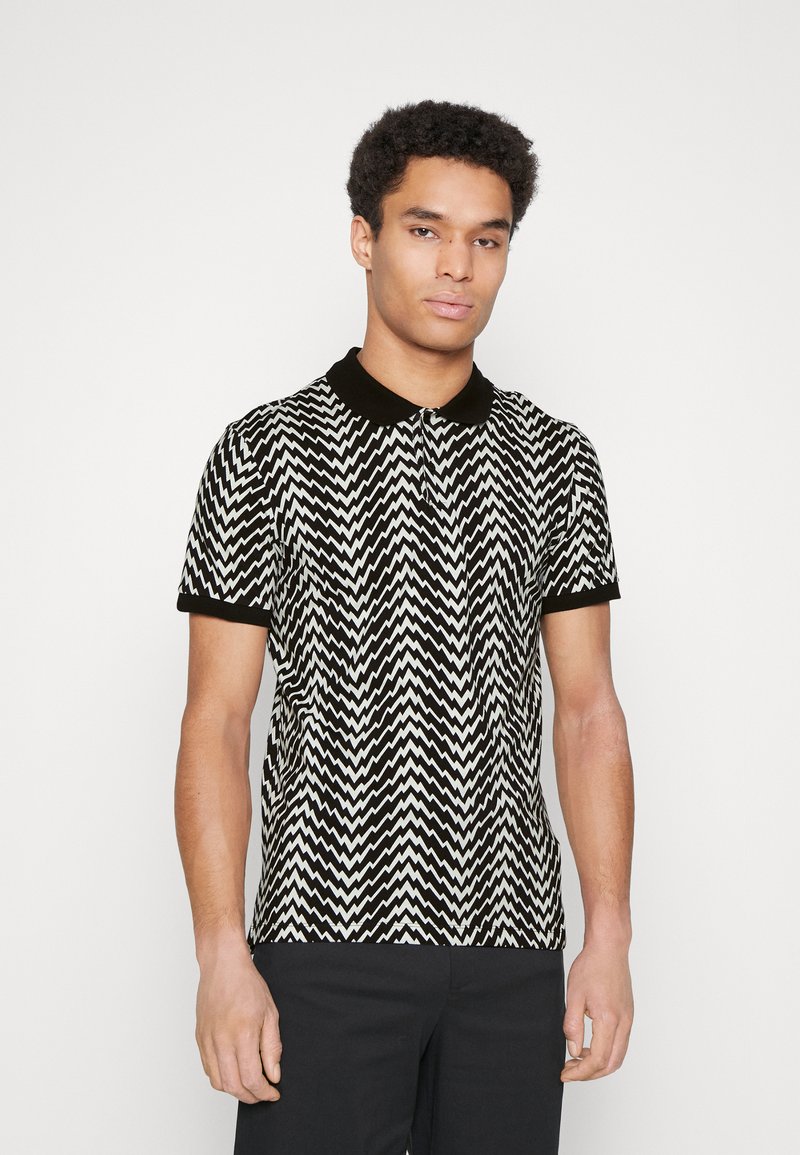 The Kooples Polo shirt black/white/black Zalando.co.uk