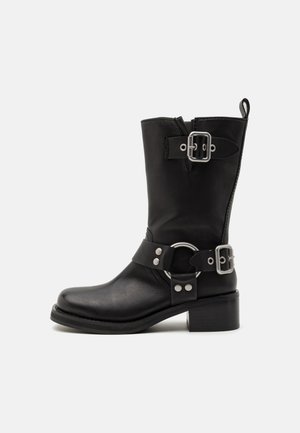 EN ROUTE - Bottes de cowboy / motard - black
