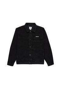 Μαύρο τζιν μπουφάν με μακριά μανίκια, κουμπιά μπροστά, μία τσέπη στο στήθος και μικρό ορθογώνιο λογότυπο της μάρκας στην αριστερή πλευρά.